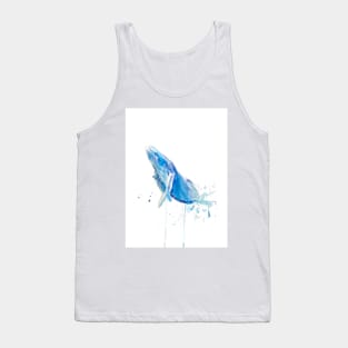 watercolor whale illustration Tank Top
